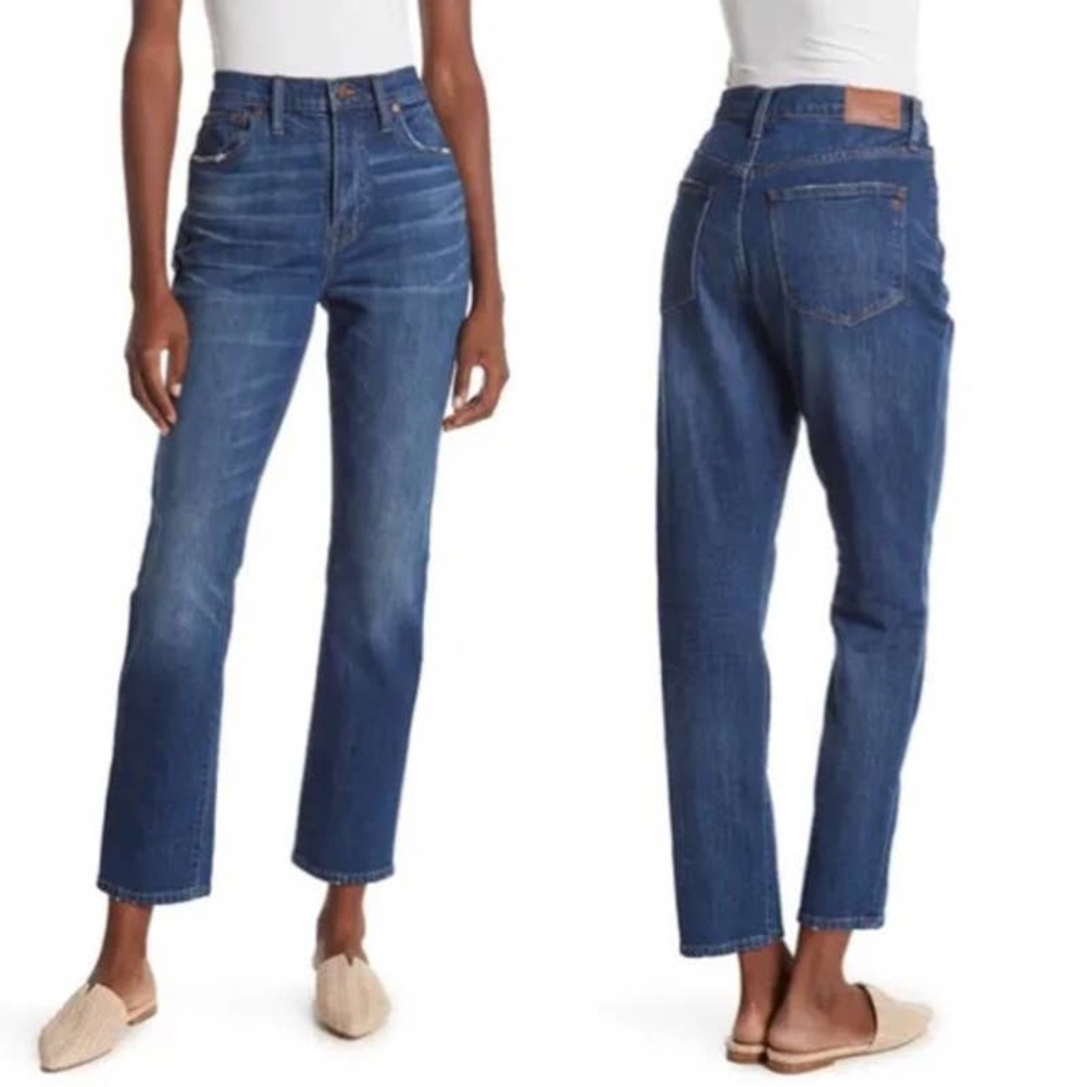 MADEWELL High Rise Slim Boyjean In Buckley Wash 27